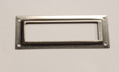 Bosetti Marella Furniture Label Frame Brass File Cabinet Card Holder Iron Silver