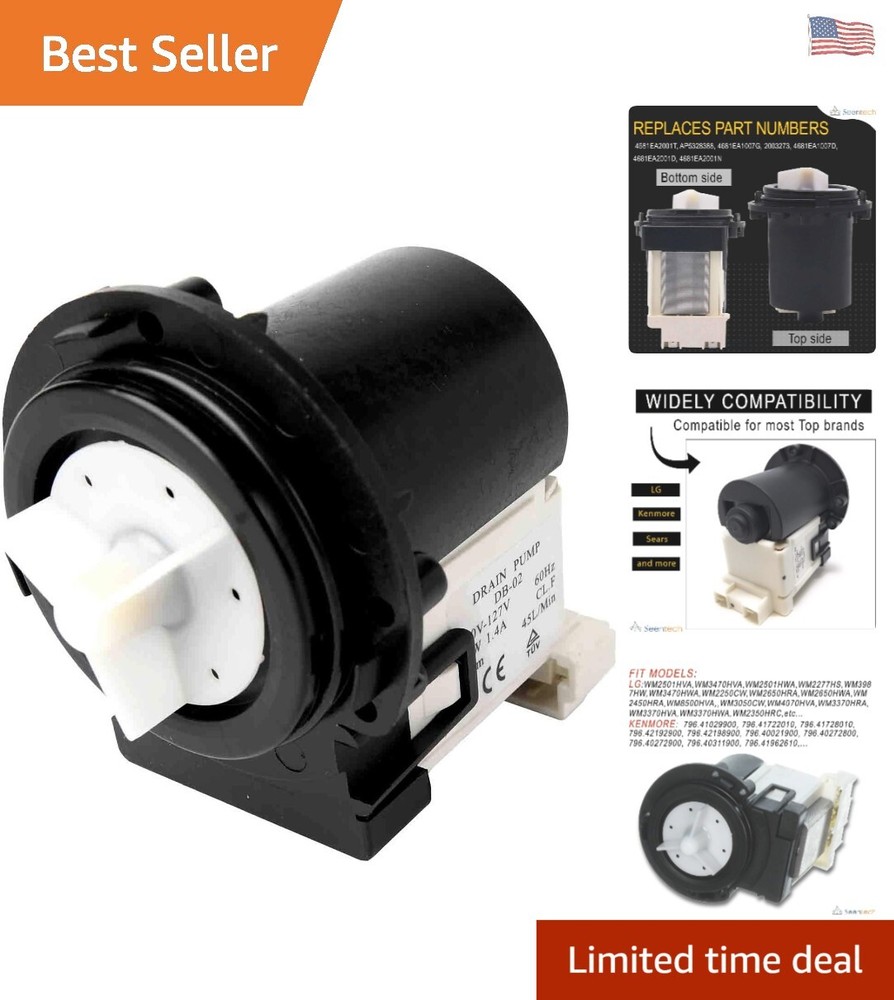 LG Washer Motor – Exact Fit for LG Kenmore Washers – Money-Back Guarantee