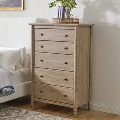 My Texas House 437428 Monroe 5-Drawer Dresser Brushed Oak Finish