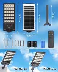 Solar Lights Outdoor Dusk To Dawn LED Motion Sensor Bright Solar Street Lights