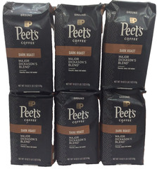 Peet’s Coffee Major Dickason Ground Coffee, Dark Roast, 6.75Lbs Total ☕AUG/2026☕