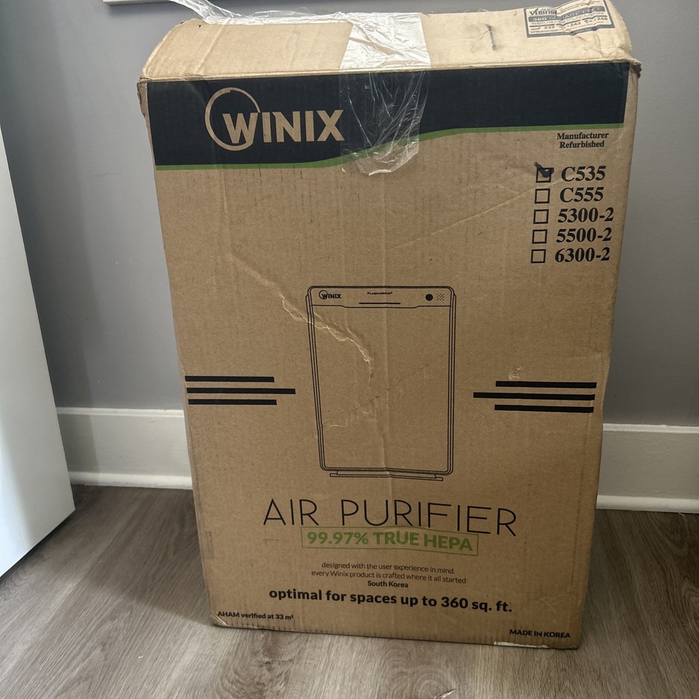Winix True HEPA Air Cleaner Purifier C535 PlasmaWave Technology w/ Filter New
