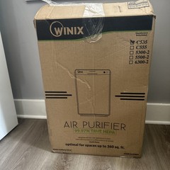Winix True HEPA Air Cleaner Purifier C535 PlasmaWave Technology w/ Filter New