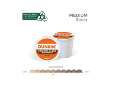 Dunkin’ Original Blend Coffee Keurig K-Cup Pods, Medium Roast, 88 Ct.
