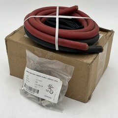 NEW!! 1/0 AWG 5′ Red & Black Welding Cable Kit – 10pc 3/8″ Lugs & 3′ Heat Shrink