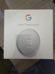 Google Nest G4CVZ Programmable Wi-Fi Thermostat – Fog Gray Brand New Sealed