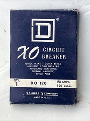 XO120 20 Amp Single Pole 20A 120V Circuit Breaker Cutler Hammer NEW!!