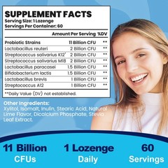 Oral Probiotics for Bad Breath for Adults 11 Billion CFU, Oral Dental Health …
