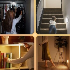 Rechargeable LED Motion Sensor Under Cabinet Closet Light USBCharge Kitchen Lamp