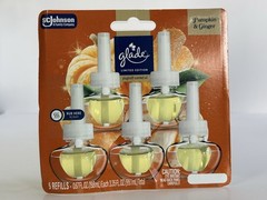 Glade PlugIns Refills Air Freshener-Pumpkin & Ginger-3.35oz.-5 Count-NIP