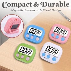 Large LCD Digital Kitchen Cooking Timer Count Down Up Clock Loud Alarm Magnetic