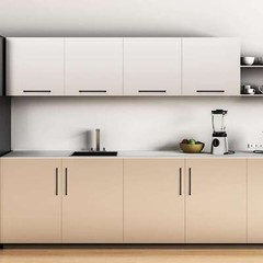 Matte Black Square Modern Cabinet Handles Pulls Kitchen Drawer Stainless Steel