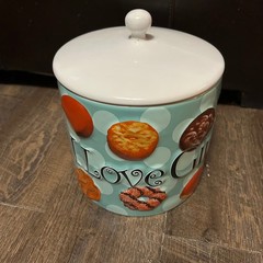 Rare Collectible Girl Scout Cookie Jar – 2006 Ceramic Blue Large 4 Quarts