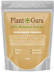 Fenugreek Seed Powder 8 oz. Non-GMO Ground Trigonella Foenum Graecum Methi