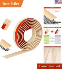 Water-Resistant 10Ft PVC Flooring Transition Strip – Smooth Edging for All Types