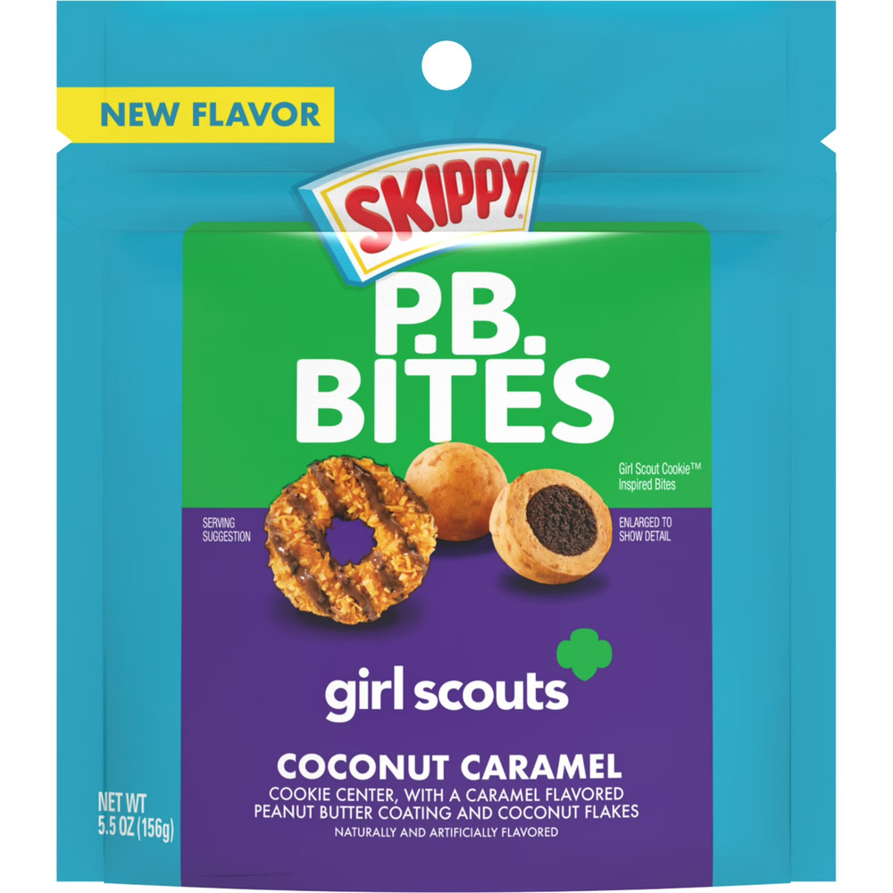 SKIPPY PB Bites Girl Scouts Coconut Caramel Snack, 5.5 oz