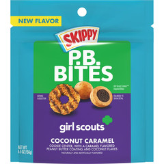 SKIPPY PB Bites Girl Scouts Coconut Caramel Snack, 5.5 oz