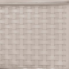 Sterilite 3 Drawer Wide Storage Tower, Plastic Weave Home Organizer, Grey Pumice