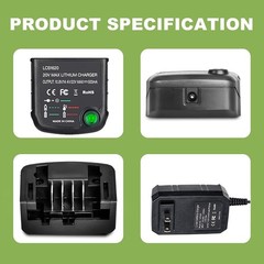 LCS1620 Charger for Black and Decker 20v max Charger 20V Lithium Battery LBXR20