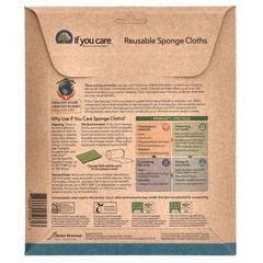 Reusable Sponge Cloths, 5 Clothes, 8″ x 6.75″ (20 cm x 17 cm) Each