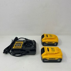 DEWALT 20V MAX 5Ah 2-Pack + DCB1104 Charger, Yellow/Black