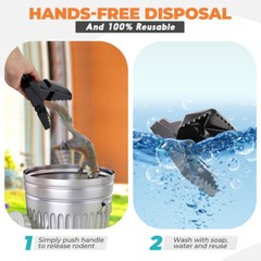 eXuby Squirrel Trap (2 pack) – Powerful Spring – 96% Instant Kill -Easy Setup