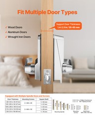 Mechanical Keyless Entry Door Lock 14 Key Mechanical Door Lock with Key for Home