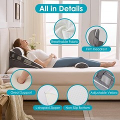 Wedge Pillow Set for Sleep Recovery Acid Reflux Snoring Pain Relief Bed Wedge