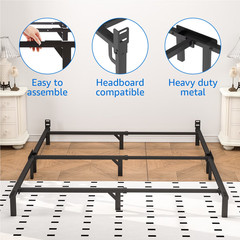 Mainstays King Bed Frame 7in Metal Ardent No Tools Easy Assembly