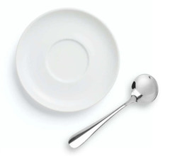 6- Pack Soup Spoons Round Stainless Steel Bouillon Spoon