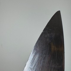 F. Dick 1447 Slicing Knife Vintage Handmade Germany 10.25 Inch Blade Wood Handle