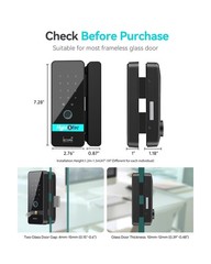 Smart Glass Door Locks for Frameless Glass Doors–Keyless Entry Deadbolts w