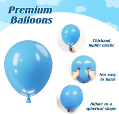 Toy Inspired Story Balloons – 52Pcs 12 Inch Red Blue Yellow Green Light Blue Clo