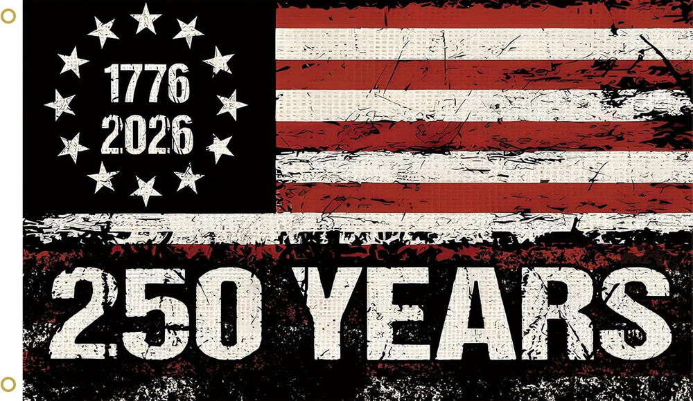 250 Years America Flag, 3X5 Ft, USA 250Th Anniversary Patriotic Design,1776-2026