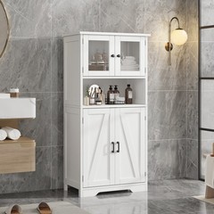 Kitchen Pantry Cabinet, Standing Cupboard,Storage Cabinet for Living Room, White