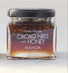 Hawaiian Manoa Honey -Honey Infusion Cacao Nibs with honey 4.2 oz Made in Hawaii
