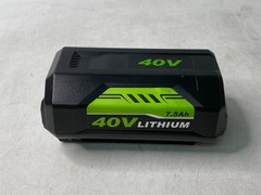 LOT of 2 40V 7.5Ah Battery for Ryobi 40 Volt Lithium OP4050 OP40602 w/Charger