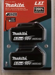 Genuine 2 Pack Makita BL1860B-2 18V LXT Lithium‑Ion 6.0Ah Battery USA-Ship