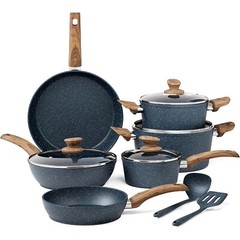 Pots and Pans Set Nonstick Kitchen Induction Cookware Set Granite Coated Pot Set