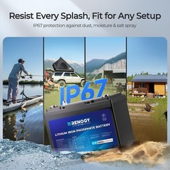 Renogy 12V 100Ah Trolling Motor Lithium Iron Phosphate Battery with Bluetooth