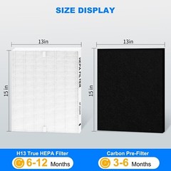 AP-1512HH HEPA Replacement filter, Compatible with Coway Airmega AP-1518R