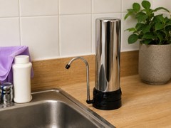 Lake Industries Stainless Steel Countertop Water Filter For Aqua Optima Evolve