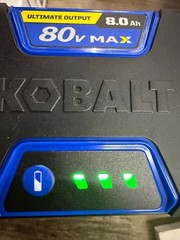 Kobalt 80V 8 Ah Lithium Ion (Li-ion) Battery – Highest Capacity