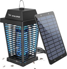 4500V Electric Solar Bug Zapper Outdoor, Mosquito Zapper Waterproof Fly Zapper,d