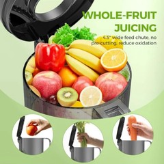 350W Cold Press Juicer Slow Masticating Machine Whole Fruit Vegetable Extractor