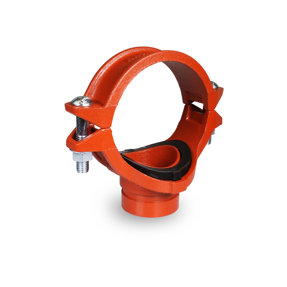Proplumbing 2″in x 1-1/2″in Mechanical Tee Grooved Threaded Pipe Fitting Outlet