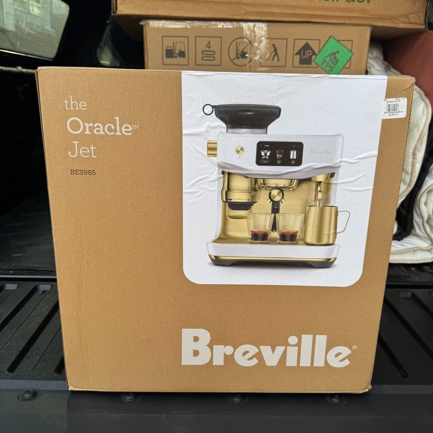 Breville Oracle Jet BES985 Espresso Machine – Brand New SEA SALT BRASS