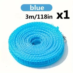 1 PCS Clotheslines 3m Portable Windproof Clothesline for Outdoor Indoor Home