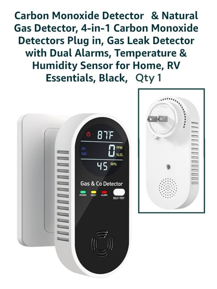 4 in 1 Natural Gas Detector & Carbon Monoxide Detector – Carbon Monoxide Detecto