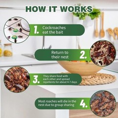 Roach Killer Cockroach Traps for Indoor & Outdoor Infestation Control pack of 24